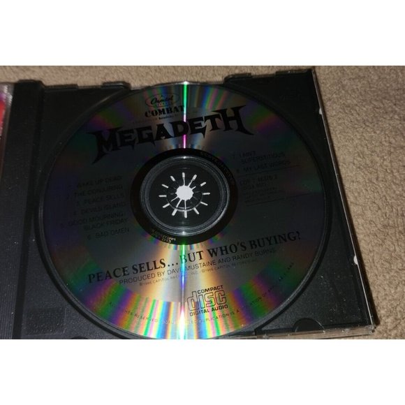 MEGADETH cd PEACE SELLS BUT WHO'S BUYING capitol cdp 7 46370 2 - Picture 8 of 11